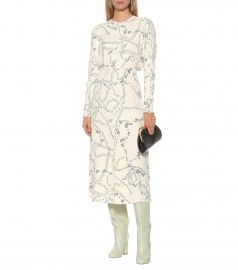 Printed cady midi dress at Mytheresa